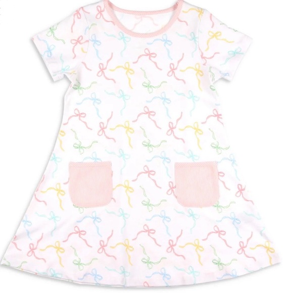 Shrimp and Grits Kids Knit Party Dress - Picture 1 of 3